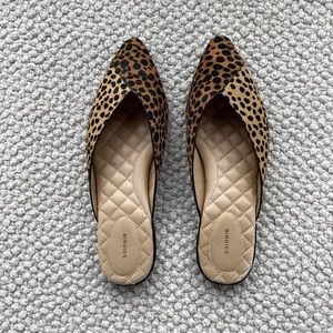 Birdies leopard mules. Size 8. Like new